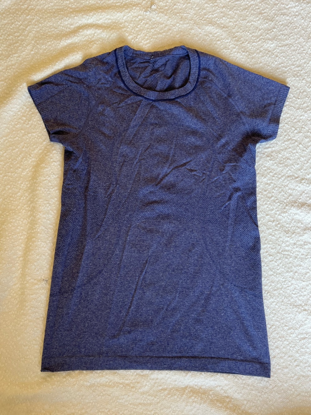 Lululemon Swiftly Tech Short Sleeve Crew - Heathered Navy Blue